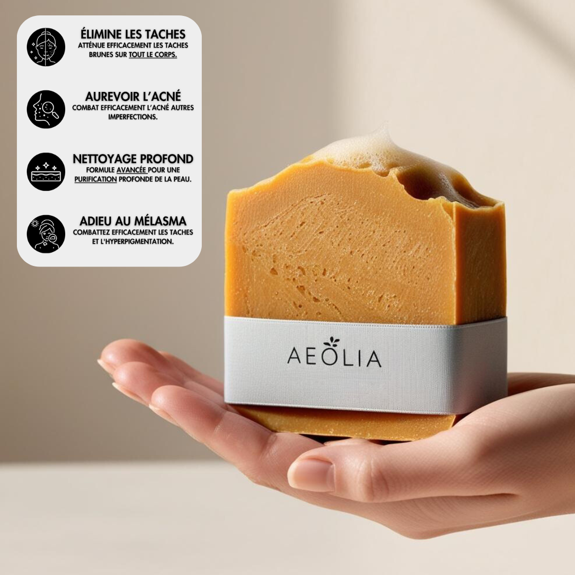 Savon Aeolia au Curcuma à -50%